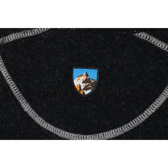 Kuhl Mountain Mens 2XL XXL Merino Wool Knit Full Zip Hiking Climbing Jacket Gray - Picture 11 of 14